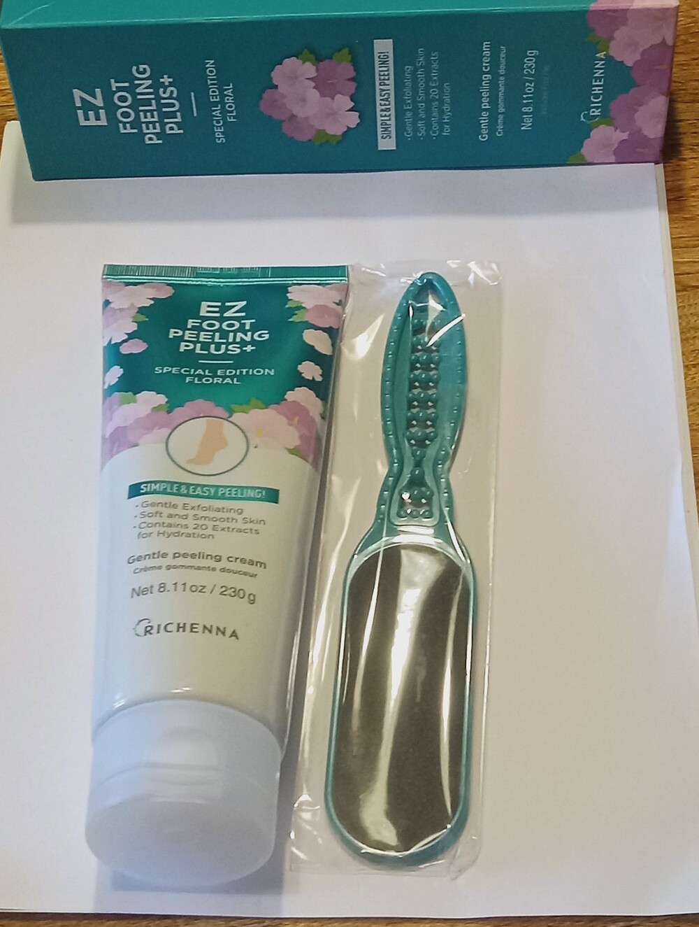 Richenna EZ Foot Peeling Plus 8.11 Oz Special Edition Floral